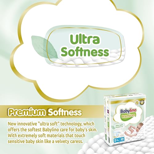 Babylino Premium, Pannolini Neonato Taglia 2 con filtrante ULTRA SOFT, Mini (3-6Kg), 64 Unità - Prova pratica