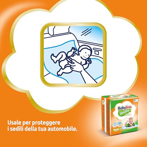 Babylino Sensitive Teli Cambio 90x60cm, Traversine letto con assorbenza extra, 56 Unità - Dettaglio recensione 4