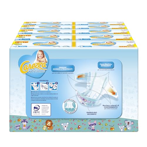 Carezza Baby Comfort Maxi | Taglia 4 (7-18 kg) | 144 pannolini - Prova pratica