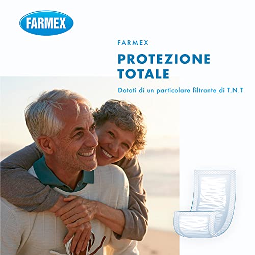 Farmex - Pannolone Rettangolare Per Adulti Plus con Barriera, Pannoloni Rettangolari Per Anziani, Uomo e Donna. Pannolone Assorbente - Prodotto 100% in Italia, Confezione da 30 - Funzionalità e accessori