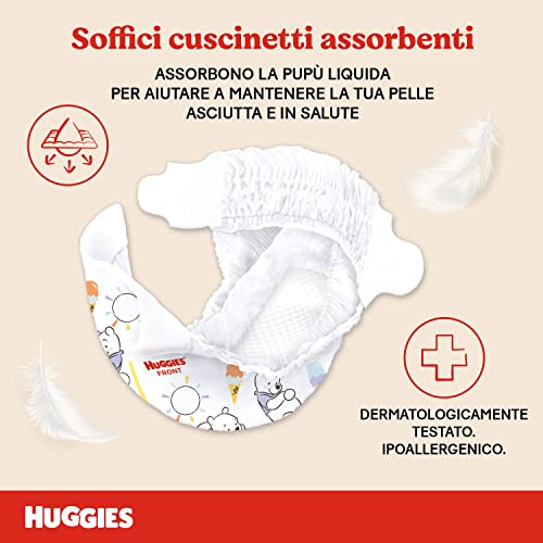 Huggies Extra Care Bebe, Pannolini Taglia 1 (2-5Kg), Ipoallergenico, Design Winnie The Pooh, 28 Pz - Funzionalità e accessori
