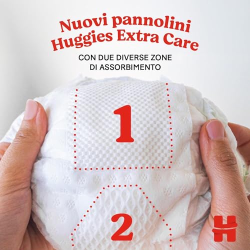 Huggies Extra Care, Pannolini Taglia 3 (6-10Kg), Ultra assorbente, Design Disney, Pacco Scorta, 80 Pz - Funzionalità e accessori