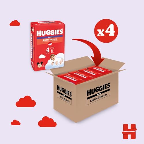 Huggies Little Movers Pannolini Mutandina Taglia 6 (15-25 Kg), Ultra assorbente, Protezione completa, 60 Pz - Funzionalità e accessori
