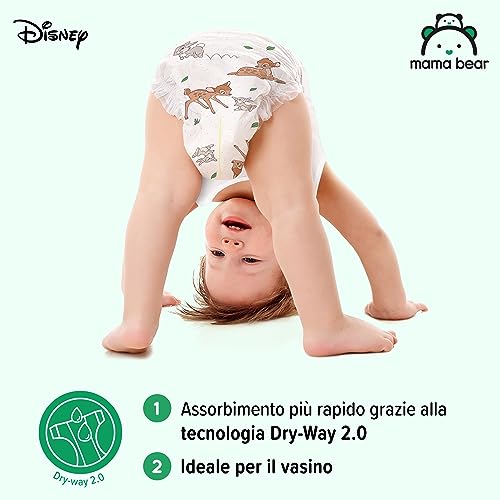 Marchio Amazon - Mama Bear - Disney - Pannolini mutandina - 160 Unità, Confezione da 2, Taglia 4 (9-15 kg) - PACCO MENSILE, Bianco - Dettaglio recensione 4