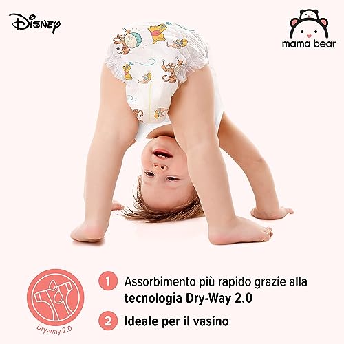 Marchio Amazon - Mama Bear Disney Pannolini mutandina, Taglia 5 (12-17 kg), Bianco, 140 unità (2 confezioni da 70), PACCO MENSILE - Dettaglio recensione 4