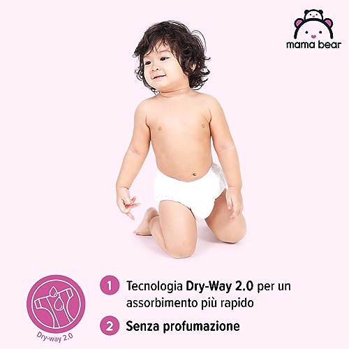 Marchio Amazon - Mama Bear Disney Pannolini ultra-asciutti, Taglia 5+ (11-17 kg), Bianco, 72 Unità - Dettaglio recensione 4