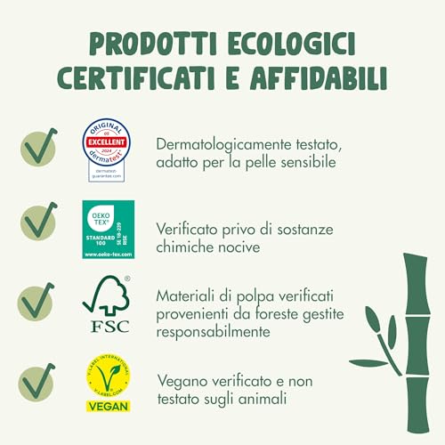 Naty Bamboo - Pannolini per Bambini in Viscosa di Bambù – Morbidezza e tocco setoso, Pannolini a base vegetale, Dermatologicamente testati per pelli sensibili e super assorbenti (Taglia 2, 88 pezzi) - Dettaglio recensione 4