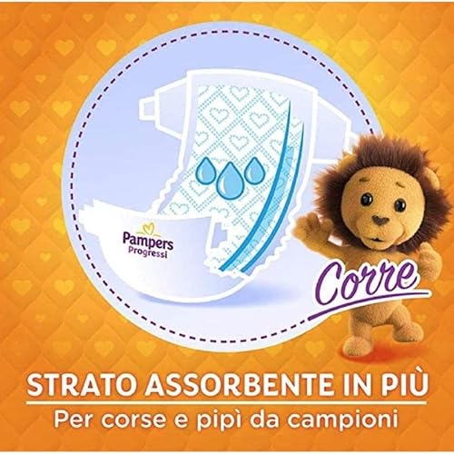 PAMPERS PROGRESSI QUADRI PACK 6+ EXTRALARGE 16+ KG - 68 PANNOLINI - Funzionalità e accessori