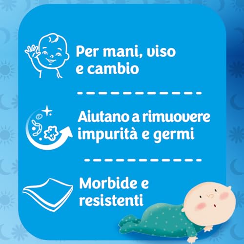 Pampers SALVIETTE Sole e Luna Salviette, Profumate con Camomilla e Nuovo Design, 936 Salviette - Funzionalità e accessori