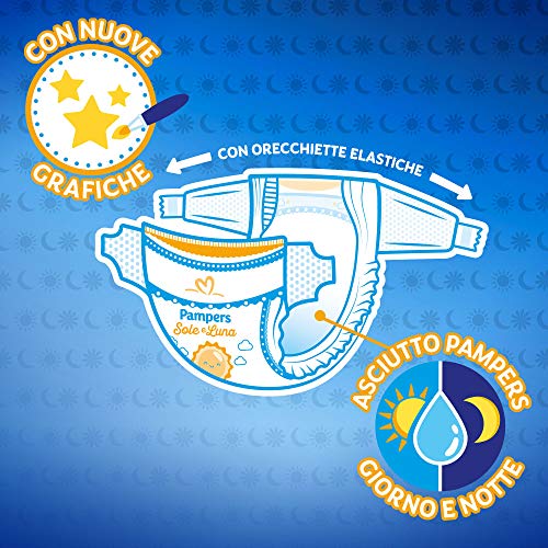 Pampers Sole e Luna Midi, 120 Pannolini, Taglia 3 (4-9 kg) - Prova pratica