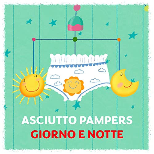 Pampers Sole e Luna Pannolino A Mutandino Extralarge, Taglia 6 (15+ Kg), 78 Pannolini - Funzionalità e accessori