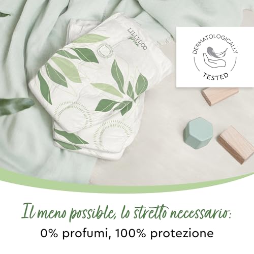 Pannolini a ridotto impatto ambientale LILLYDOO green, taglia 4 (9-14 kg), 145 pezzi - Funzionalità e accessori