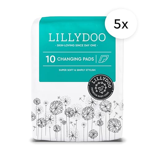 Teli cambio LILLYDOO – 60 x 60 cm, confezione da 50 pezzi (5x10 pezzi), super morbidi, senza profumi e lozioni, ideali per pelli sensibili, dermatologicamente testati - Prova pratica